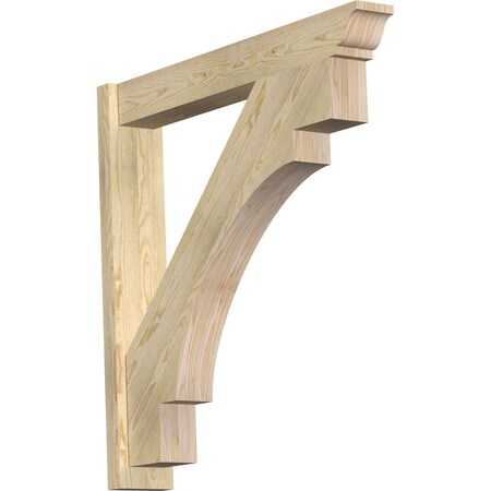 Ekena Millwork Merced Traditional Rough Sawn Outlooker, Douglas Fir, 6"W x 38"D x 38"H OUT06X38X38MRC01RDF